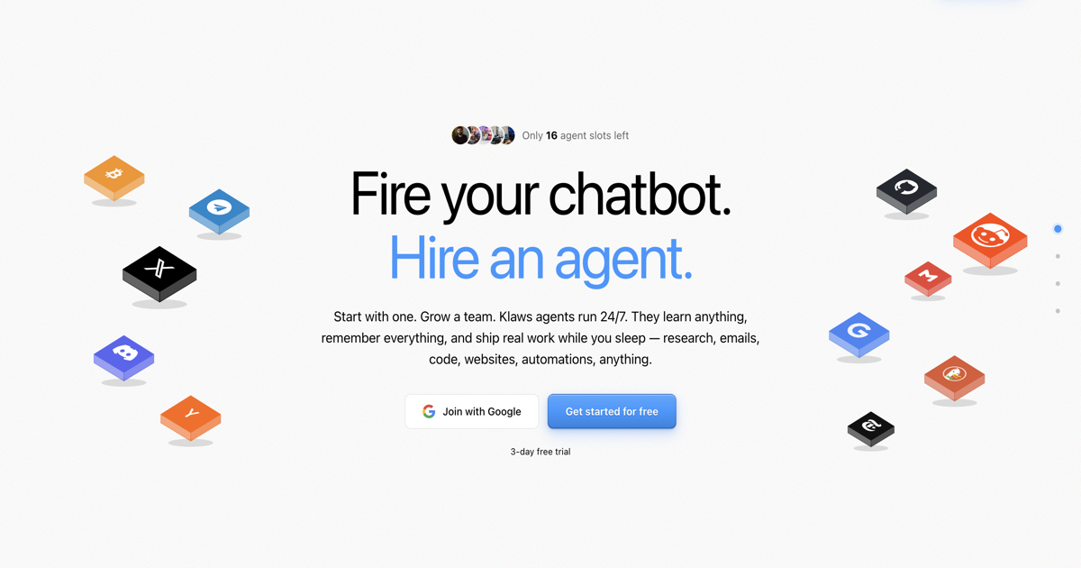 Klaws — Your personal AI agent